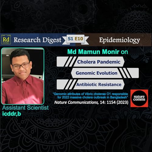 『Md Mamun Monir on Cholera Pandemic, Genomic Evolution, Antibiotic Resistance | Research Digest with Hasan | S1E10』のカバーアート