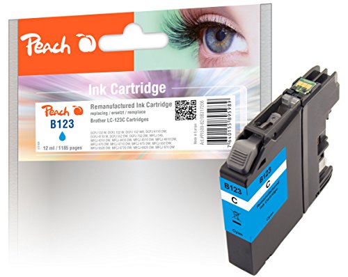 Preisvergleich Produktbild Peach Tintenpatrone cyan kompatibel zu Brother LC-123