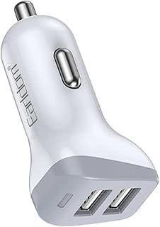 ايرلدوم شاحن سيارة مايكرو 2 يو اس بي 2.4 امبير كابل مايكرو USB - ابيض - Es-128