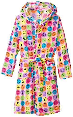 Girls' Fuzzy Hooded Robe