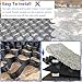 OHHRRIDGO Shed Base Plastic Grid,Geogrid Gravel Ground Stabilizer - 4m x 8m Honeycomb Design Anti-Mud System for Garden Paths Bases & Roads Deformation Prevention(2m X 9m)
