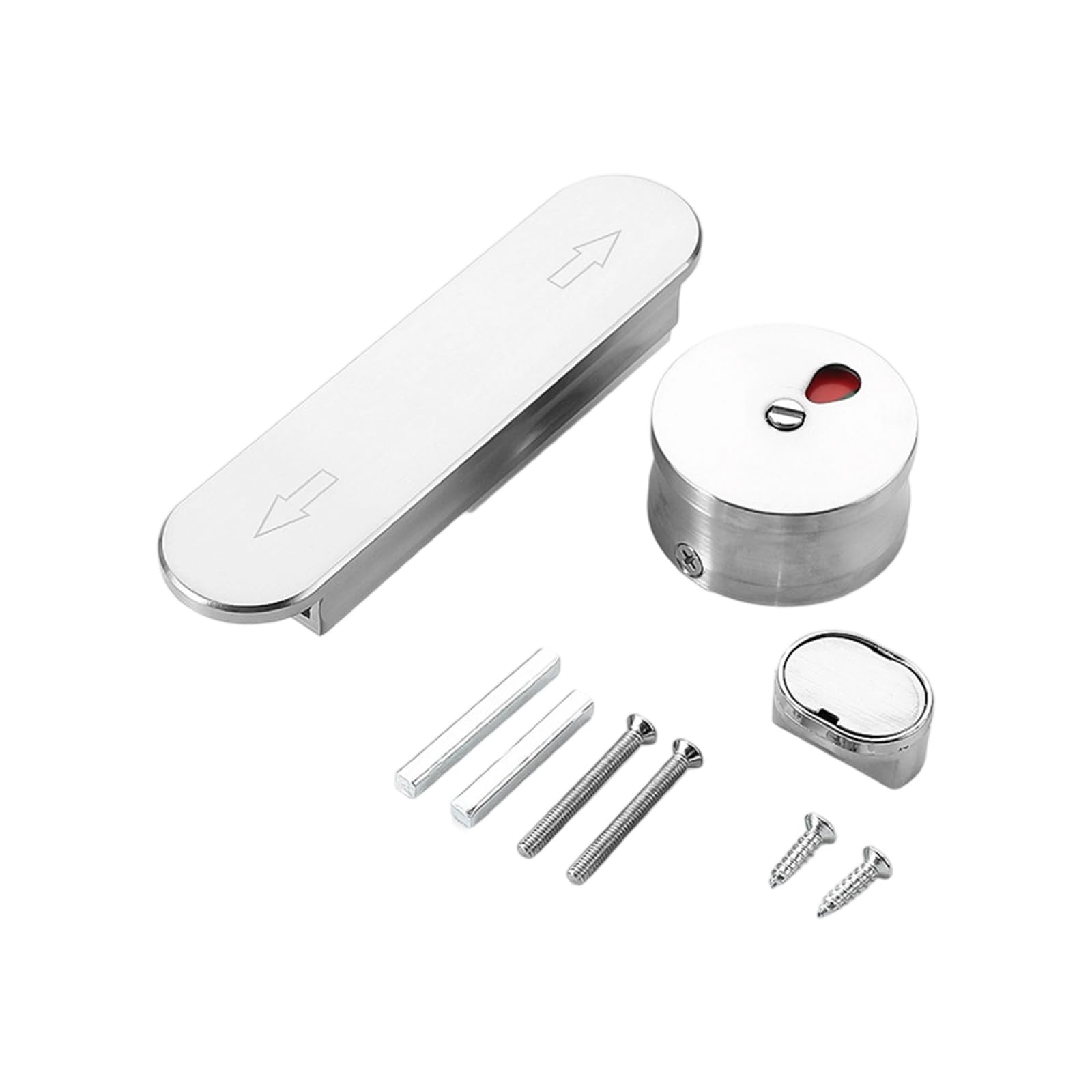 Public Privacy Locks with Indicators Quiet Sliding Bolt for Toilet Partition Door Zincs Alloys Bathroom Security Furniture Hardware