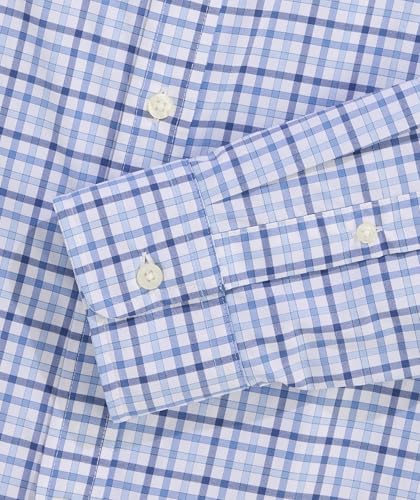 vineyard vines Men's Forepeak Tattersall Featherweight Performance Shirt4