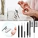 BESTEK Hearing Aid Cleaning Kit 9 pcs Hearing Amplifier Cleaning Tools Headset Earbuds Earphones Cleaning Brushes with Case