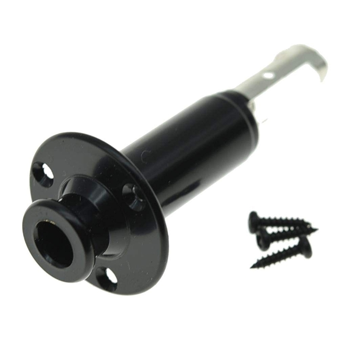 KAISH 6.35mm 电声吉他低音 mono 输出插孔 黑色插头按钮