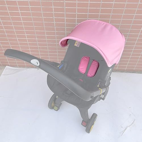 Miniatura 5 de Accesorios de repuesto para cochecito, protector de protección, parasol textil compatible con asiento de automóvil y cochecito Doona (rosa claro)