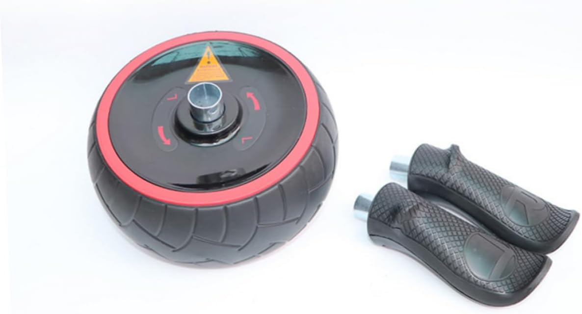 Rubber Ab Wheel Roller Thick Knee Mat for Abdominal Training Quiet Fitness Device for Home Workouts Core Strengthening Equipment for Men and Women