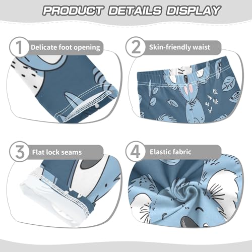 Bolaz Toddler Girls Leggings Printed Yoga Pants Leggings Cute Blue Koala for Kids3