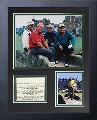 Legends Never Die "Raymond Floyd, Jack Nicklaus, Arnold Palmer and Tom Watson Framed Photo Collage, 11 x 14-Inch