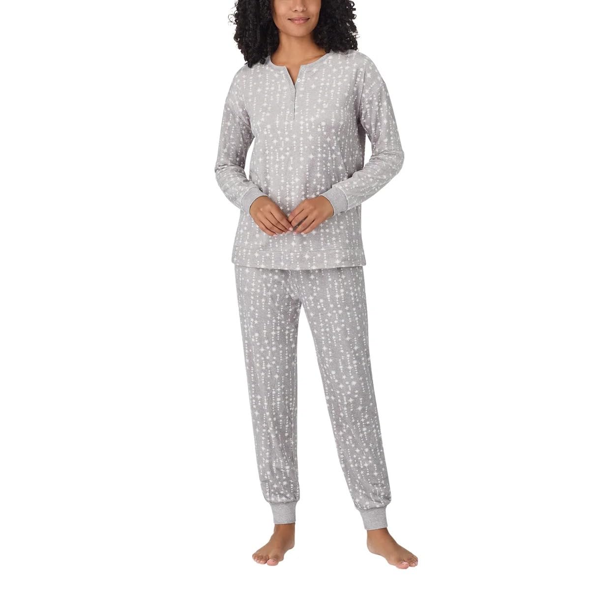 Nautica Womens Pajamas - Cozy Silky Fleece - 2 Piece Long Sleeve Winter Sleepwear Set for Women