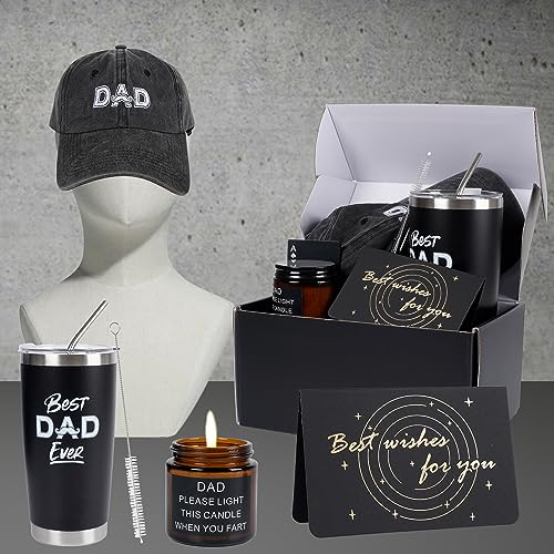 Kolewo4ever-9-Pieces-Dad-Gift-Set-Best-Dad-Gifts-Christmas-Gifts-For-Dad-Men-with-Tumbler-Mens-Socks-Mens-Baseball-Cap-Dad-Key-Chain-Card-for-Men-Father-Papa-Gifts-from-Son-Daughter-Kids