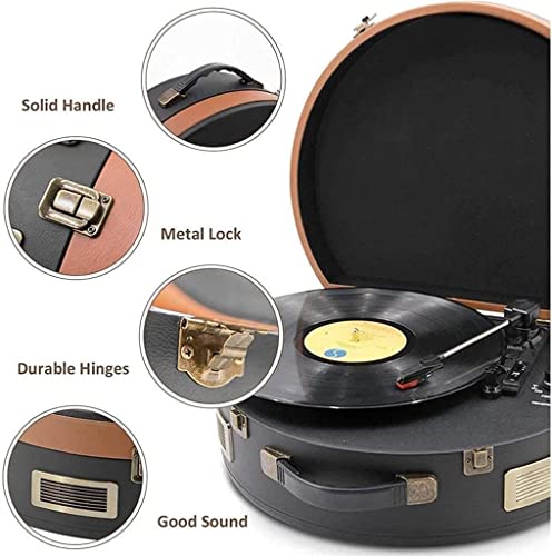 Tourne-Disque, Platine Vinyle Bluetooth avec Haut-parleurs intégrés, 3 Vitesses nostalgique Portable Vintage Valise LP… - Les Beatles, Paul McCartney, John Lennon, RIngo Starr, George Harrison Tourne-Disque, Platine Vinyle Bluetooth avec Haut-parleurs intégrés, 3 Vitesses nostalgique Portable Vintage Valise LP… – Image 6