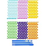 PROVO 36 Stück Magic Spiral Lockenwickler Set Haarstyling Werkzeuge Keine Hitze, Lockenwickler Curler über Nacht, für Damen und Frauen von Zuhause ohne Hitze(50 CM)