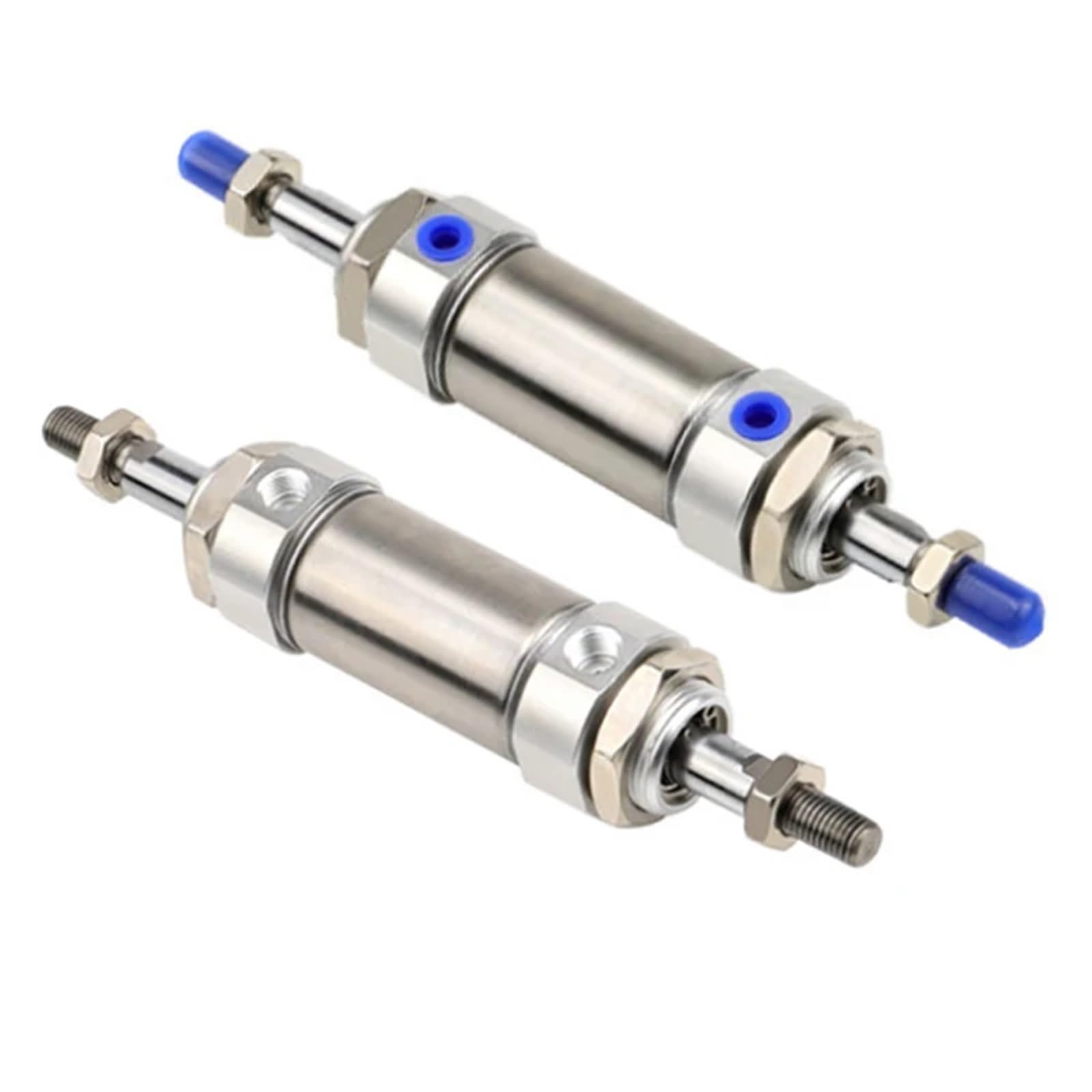 Cilindro neumático de Doble Salida Acero Inoxidable, Mini Cilindro MAD16/20/25x25/50/75/100/125/150/175/200/300, 1 Unidad(Stroke 100mm,Bore 16mm(Mad 16))