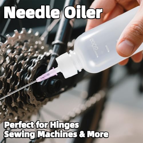 Atdcoek 6 Pack Needle Tip Squeeze Bottle 50mL(1.69 OZ), Precision Gun Oil Bottle, Needle Oiler Bottles for Craft, Glue, Paint, Hinges, Sewing Machines & More - LDPE Material with Premium Seal - Thumbnail 2