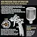 TCP Global Automotive HVLP Spray Gun - 1.2mm Fluid Tip Gravity Feed Paint Sprayer - Mini Auto Paint Gun for Car Painting, Primer, Topcoat & Touch-Up (Pistola para Pintar Carros)