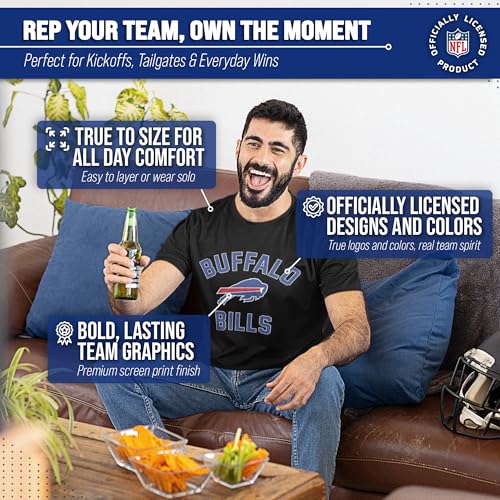 Image of NFL Gameday Cotton Blend T-Shirt for Men and Women - Licensed