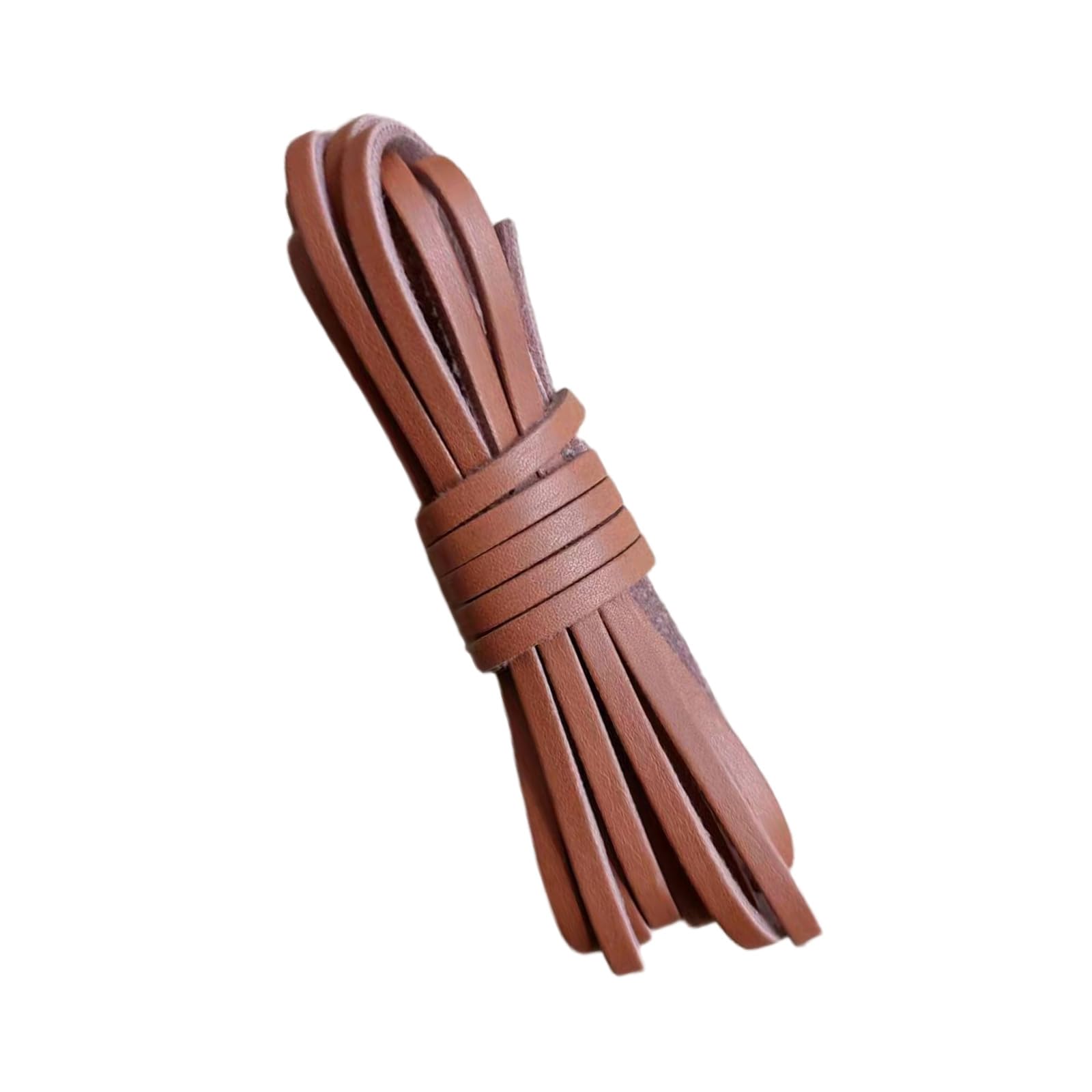 Cordoncino in pelle naturale, 3 mm, 9 m, piatto, per lacci di scarpe, bracciali, creazione di gioielli, naturale