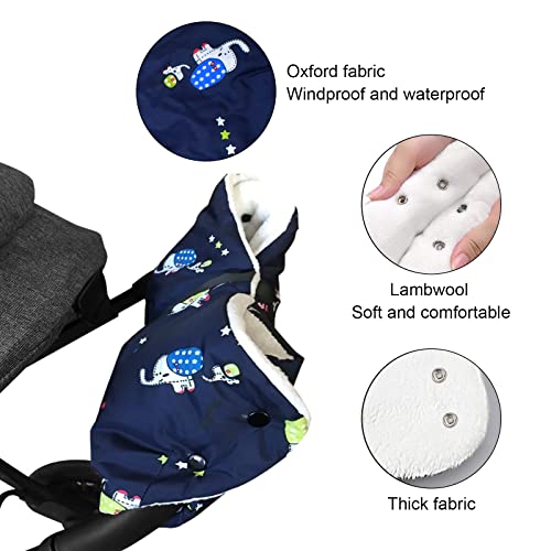 TAIZER Kinderwagen Handwärmer Kinderwagen Handschuhe Handmuff Fleecehandschuhe Kinderwagenmuff Einzeln Handwärmer Wasserdicht Winddicht Frostschutz Fleece Kinderwagen Warme Muff Universalgröße