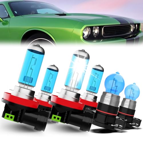 QIPEIZSP compatible with Dodge Grand Caravan 2011-2020 Lights Headlight Bulbs, 300% Brightness H11/H9/H8 + H11 Light Bulbs High & Low Beam + 5202 halogen Fog Light Bulbs?6Pcs