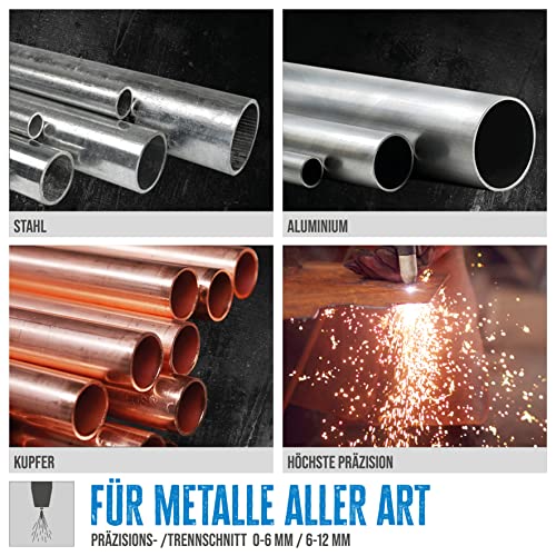 Foto von Güde Plasmaschneider GPS-E 40 A.2 (Inverter Hochfrequenz-Plasmaschneider 15-40 A, 230 V, für Bleche und Stahl, Schnittstärke bis 12 mm, 3-6 bar, inkl. Druckmindereinheit mit Manometer uvm.)