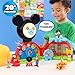 Disney Jr. Mickey Mouse Clubhouse Deluxe 28-inch Playset with 2 Exclusive Bonus Figures and Lights & Sounds, 18-Pieces, 3-inch Articulated Figurine Toys, Ages 3 and Up by Just Play