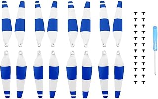 ELBFAE 1/2/4 Pairs 6030 Propeller for DJI Mini 3 Pro Low Noise Drone Wings Blade Replaceable Wing Fan Props for Mini 3 Pro Accessories (Color : 4 Pair Blue White)