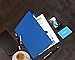 New Generation Presentation Folder/Portfolio, Heavy Duty Paper UV Glossy Laminated in a Display Box, 2 Pocket, 6 Folders, Blue
