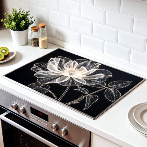 Image of Floral Stove Top Covers for Electric Stove, 28.4x20.5 in