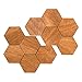 Produktbild Wood You Buy Kühlschrankmagnete Büromagnete, Sechseck-Kühlschrankmagnete, natürliche und umweltfreundliche Holzmagnete. Braun mittelgroß