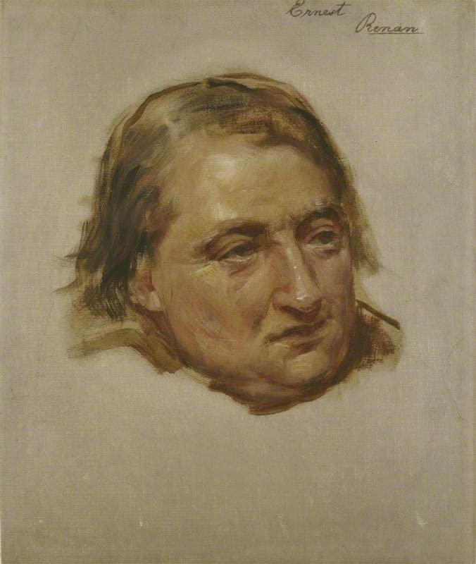 Affiche toile portrait d'Ernest Renan décoration murale élégante pour salon et bureau