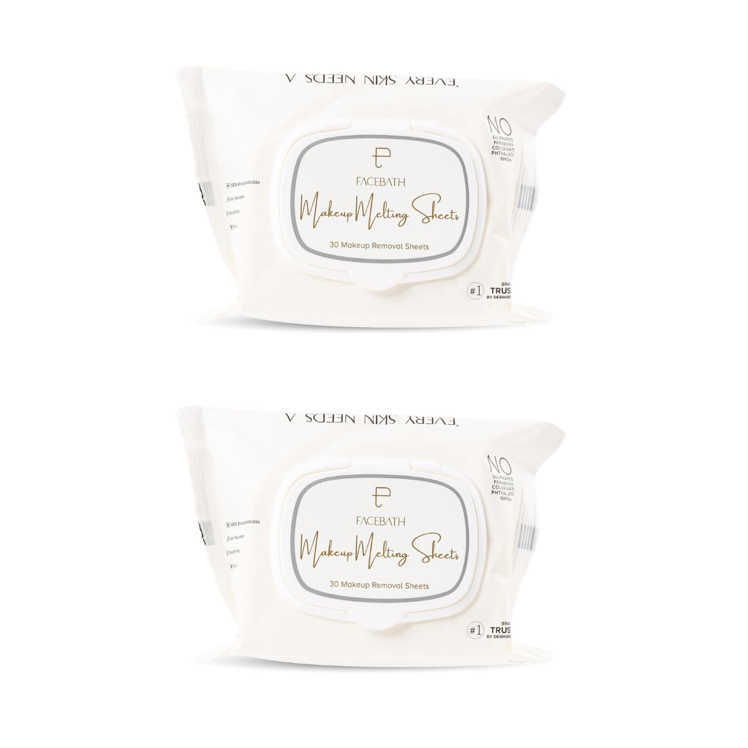 Personal Touch Makeup Melting Skin Care Wipes | World’s First Serum Infused Hydrating Makeup Remover With Hyaluronic Acid & Ceramides | 100% Bio-Degradable | 2 Pack of 30 Sheets Each-image-8