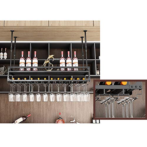 Support à Verres Suspendu Ajustable en Fer pour Optimiser Votre Bar - 7