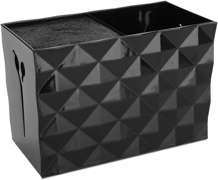 Semme Shear Holder for Groomer, Barber Shop Double Case Professional Hairdresser Scissor Combs Clips Holder Rack Hairdressing Tools Accessories Storage Case Large Capacity Pet Groomer Box(Black)