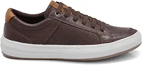 Sapatenis Masculino de Couro Legitimo com Elastico Facil Calce Slip On Original Tenis Casual Marrom Exclusivo