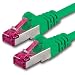 Produktbild 1aTTack.de 10m - grün - 1 Stück - Netzwerkkabel CAT6a (10Gb/s) S-FTP CAT 6a Lankabel - GHMT Zertifiziert PIMF 500 MHz kompatibel zu CAT 5e CAT 6 CAT7 für Switch, Router, Modem, Internet