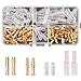 Kinstecks ​​120PCS 3.5mm Bullet Connecteurs Kit en Laiton Bullet Mâle et Femelle Fil Bornes Connecteur avec Couvercle D'isolation pour Moto Moto Voiture Camion Scooter Bateaux Électrique Instruments