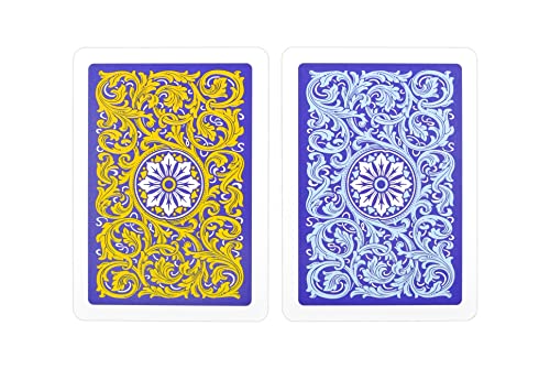 Copag 1546 Neoteric Design 100% Plastic Playing Cards, Poker Size (Standard) Violet/Yellow/Blue (Jumbo Index, 1 Set) by Copag - Image 8