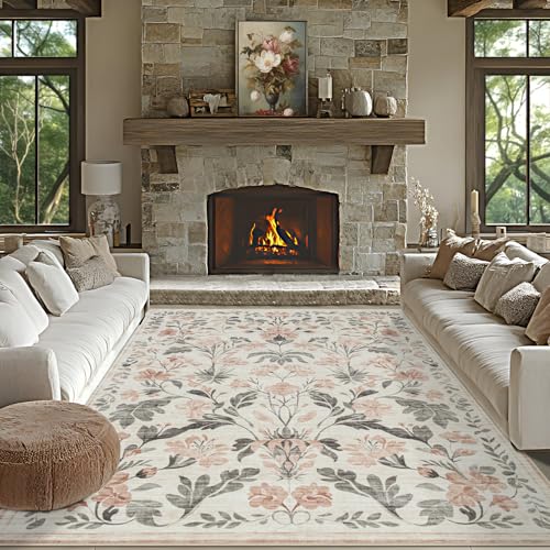8x10 Area Rugs Washable Rug: Lagre Boho Living...