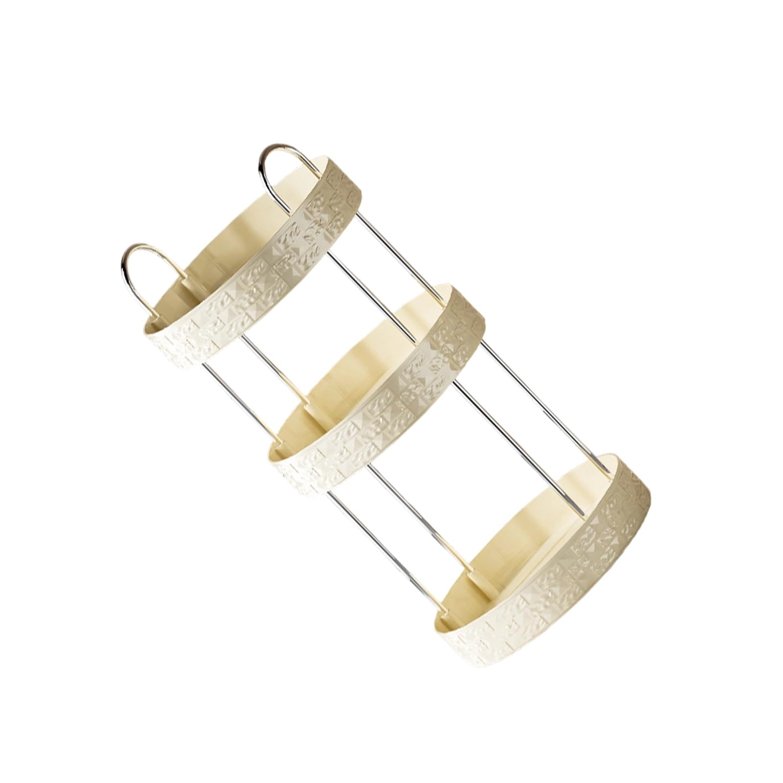 Organisateur d ' Accessoires cosmétiques Étagère rotative Haute capacité de Cadre en Acier Inoxydable Plateau de Rangement pour la Maison ou Le Bureau Rangement à Domicile Vertical de de