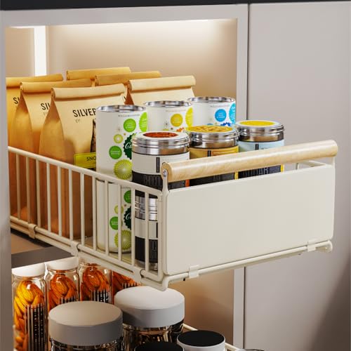 1 cajones extraíbles, 53 cm de profundidad, cajones para armarios, cajones de cocina con nano-adhesivo y tornillos para cocina, baño, 53 cm de profundidad x 30 cm de ancho, 16 cm de altura
