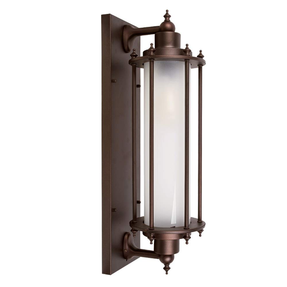 Applique murale vintage en verre et aluminium noble pour embellir un patio