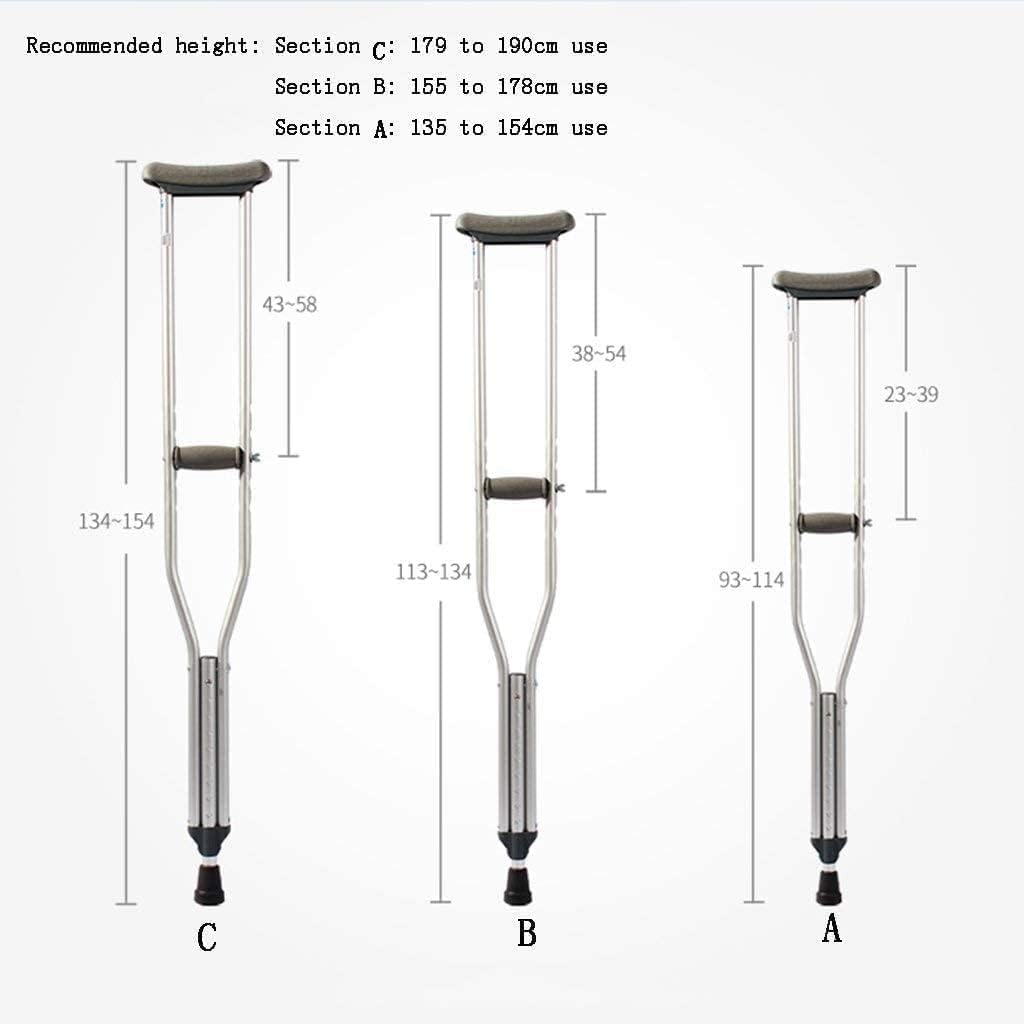 Crutches for Adults Underarm Underarm Crutches for Adjustable Crutches Walking sticks Accessories underarm height adjustable sticks care walking stick for Adults and Teenager Great for Travel or Work