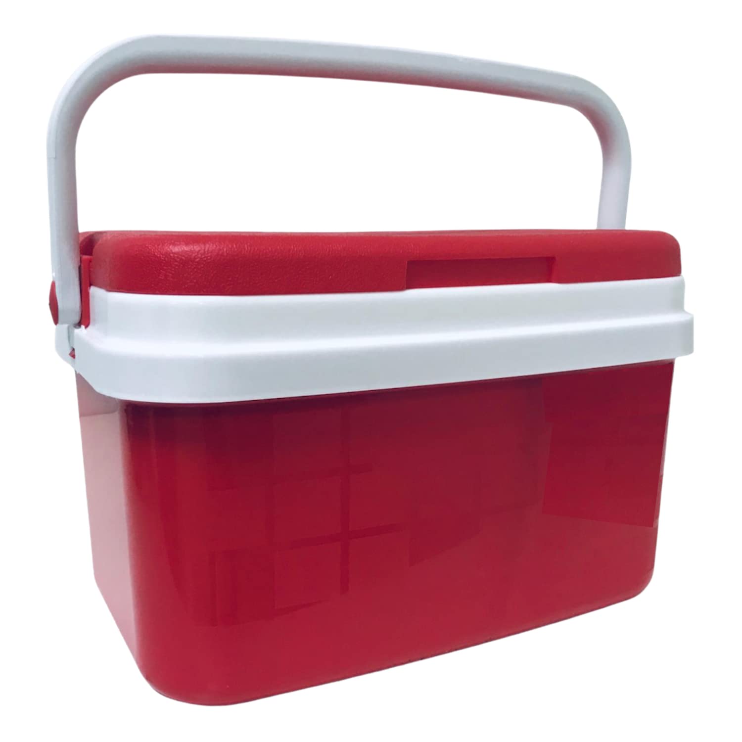KROWN - Nevera Portátil Térmica, Rojo y Blanco, Polipropileno, Ideal para Actividades al Aire Libre, Camping en el Jardín, Barbacoas, Picnic, Playa. Capacidad