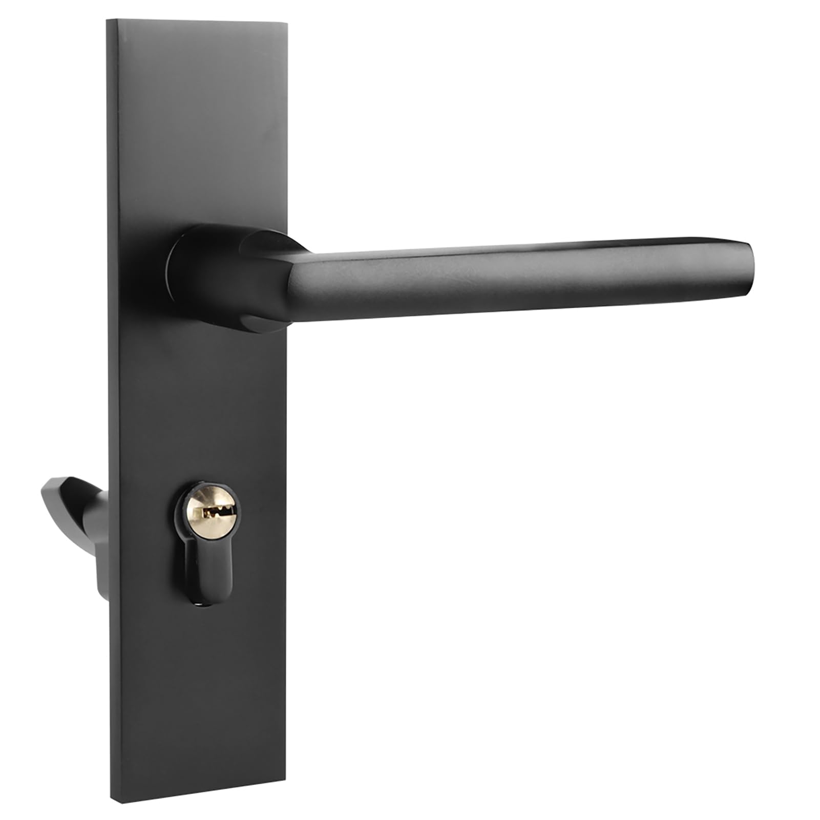 Klamka do drzwi PolyGen Silent Lever zaprojektowana z niezakłócającym mechanizmu zamykania, kompletny zestaw zamków do drzwi wewnętrznych z kluczami do zastosowań w pokojach