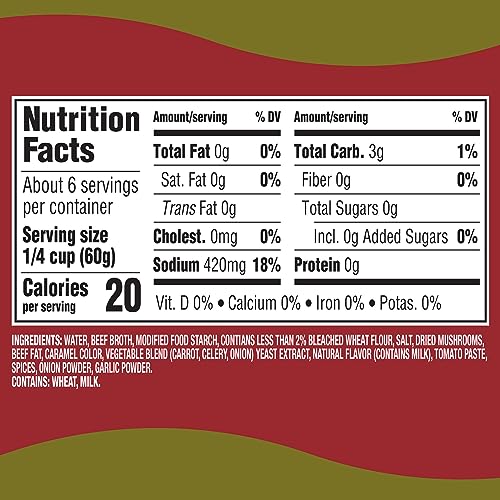 Image of Heinz Homestyle, Mushroom Gravy, 12 oz (Pack of 2)