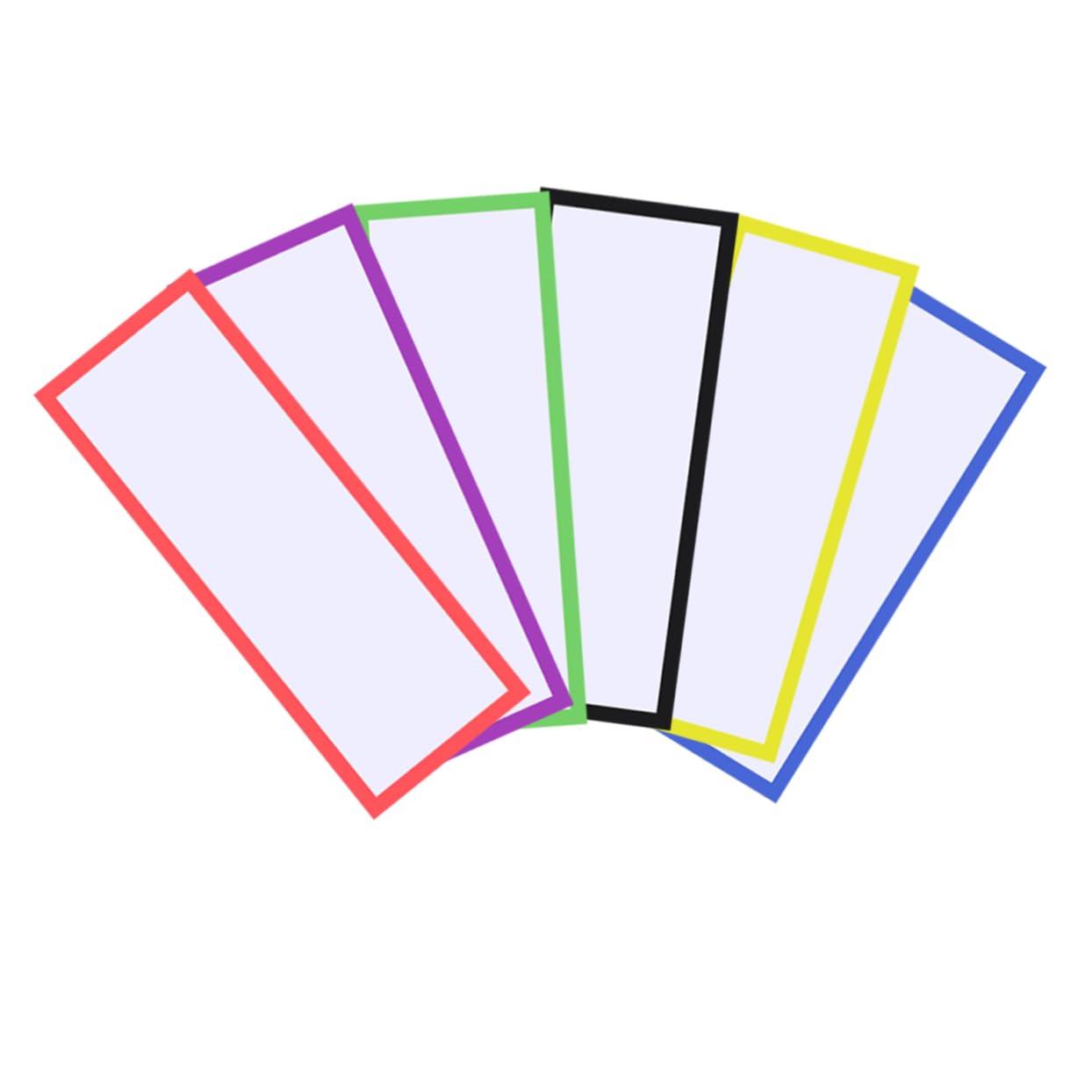 Etichette Magnetiche Colorate Cancellabili a Secco Riutilizzabili | Gomma, per Casa e Ufficio, Supporto Adesivo, Set Etichette Creative per Organizzazione e Uso Quotidiano Colore Casuale