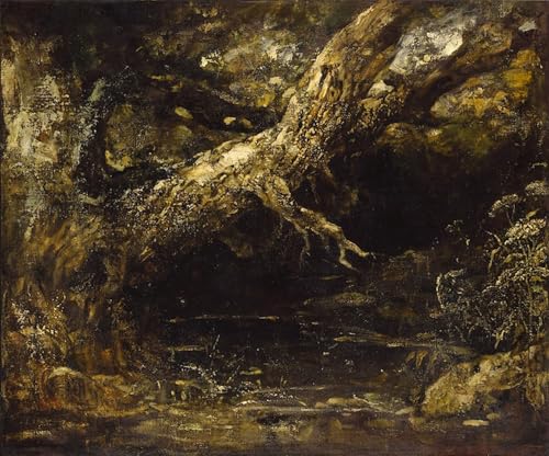 Cuadro Pintura Murales Decor de John Constable Imagen de Lienzo Tronco de Árbol 60x90cm
