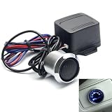 LOOYUAN Blue LED Push Engine Start Starter Button Switch Ignition Kit