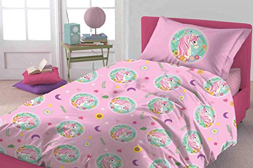 Unicorn Completo Letto Piazza Singolo 1p Cotone